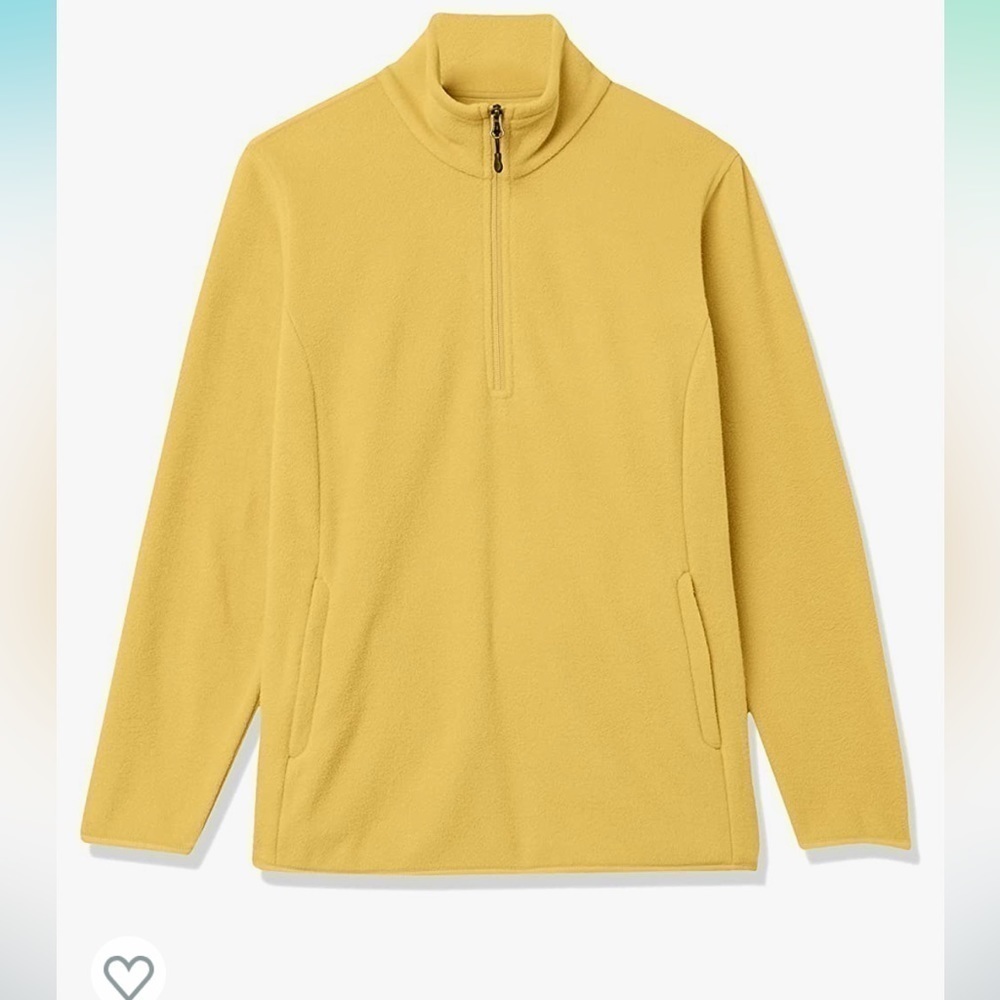 NWT Women's Classic-Fit Long-Sleeve Quarter-Zip Polar Fleece Pullover Jacket M